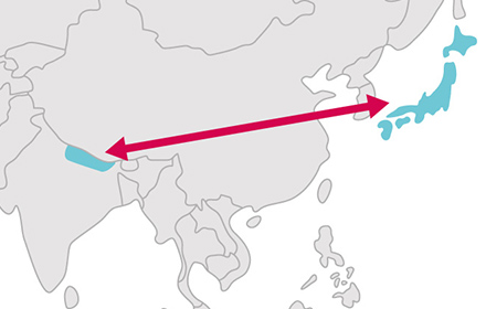 日本との距離